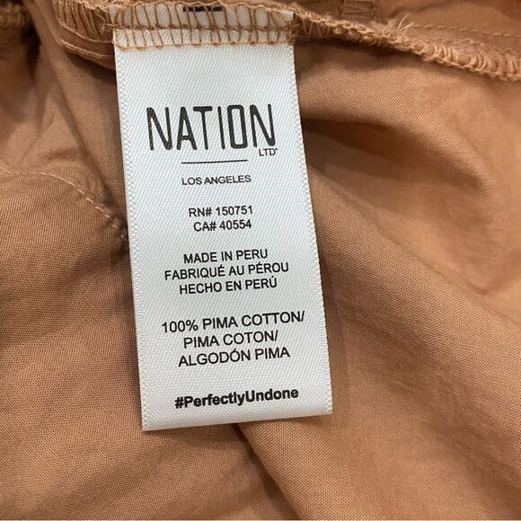 Nation LTD Womens Bixby Romper, Tan/Brown Sz Small BRAND NEW! - Picture 7 of 8